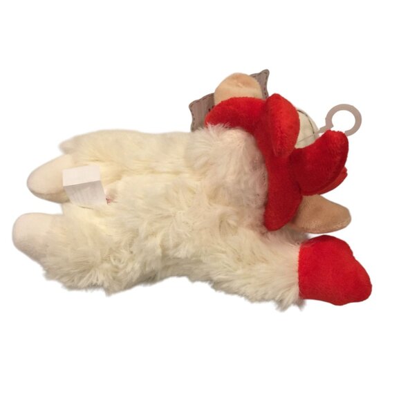 Lamb Chop 6" Plush Halloween Devil Horns Red Paws Squeak Dog Toy - Picture 3 of 6